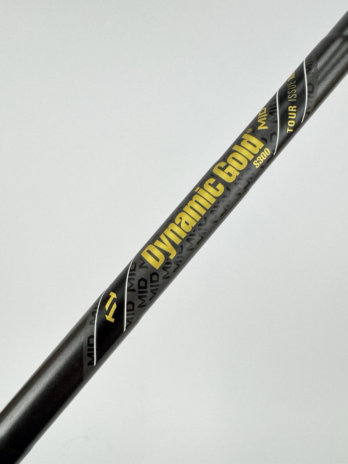 Dynamic Gold Tour Issue Iron Shaft Mid S300 Stiff Steel Blackout 36” /330252