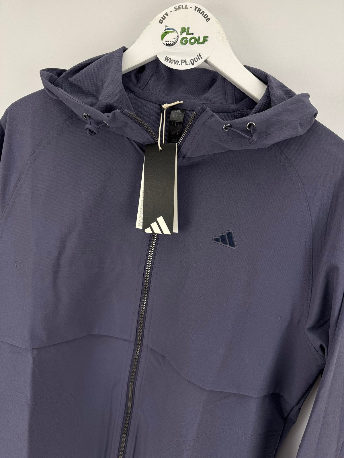 Adidas Golf Windbreaker Jacket Men's Small Purple Full Zip Lightweight/325111