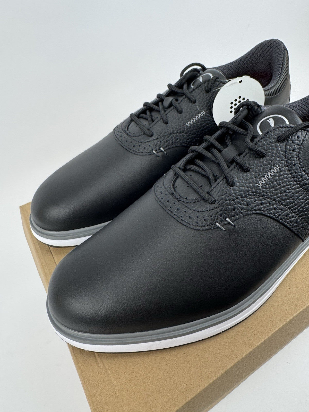 Puma Avant Golf Shoes Men's Size UK 10.5 Waterproof Black Premium/318423