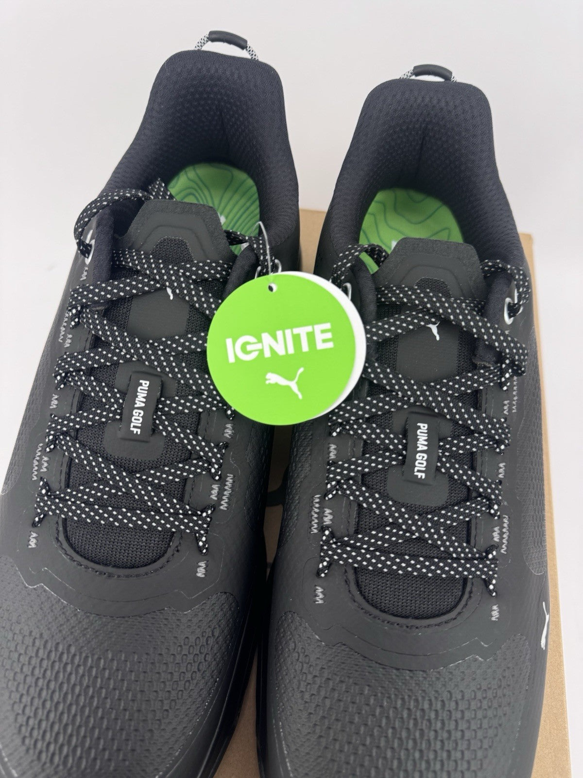 Puma IGNITE Elevate X Golf Shoes Men's Size UK 8.5 Black Waterproof/323338