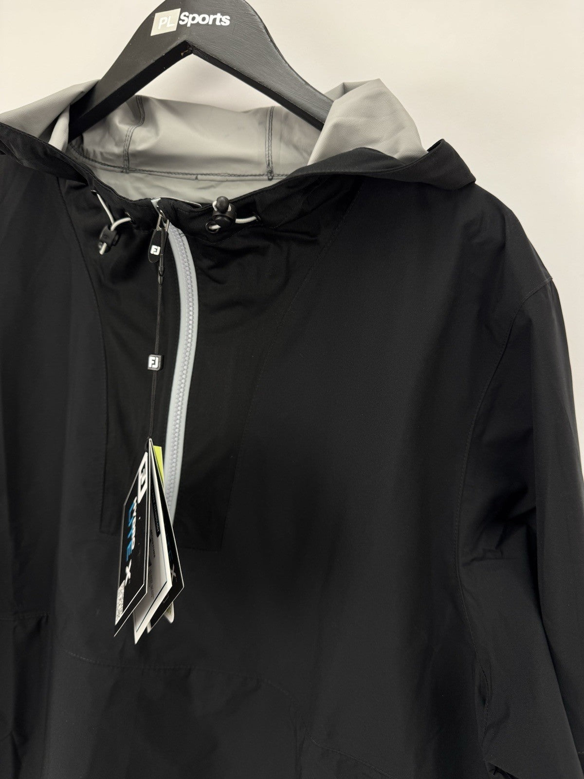 FootJoy HydroLite X Waterproof Lightweight Hooded Jacket Size XXL Black/337704