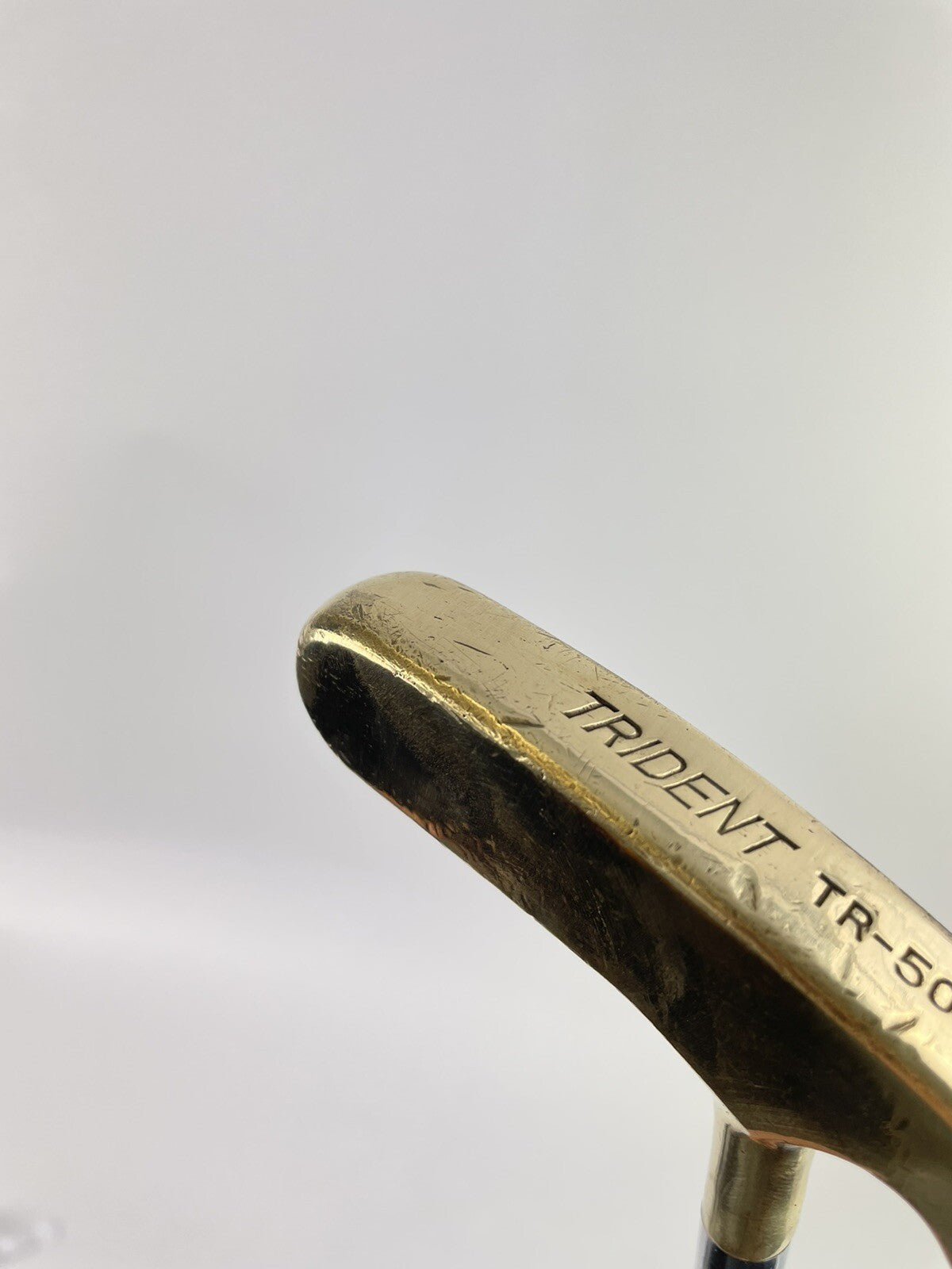 Brass Blade Golf Putter Trident TR-500 Two Way 34.5” Steel /New Grip /46651