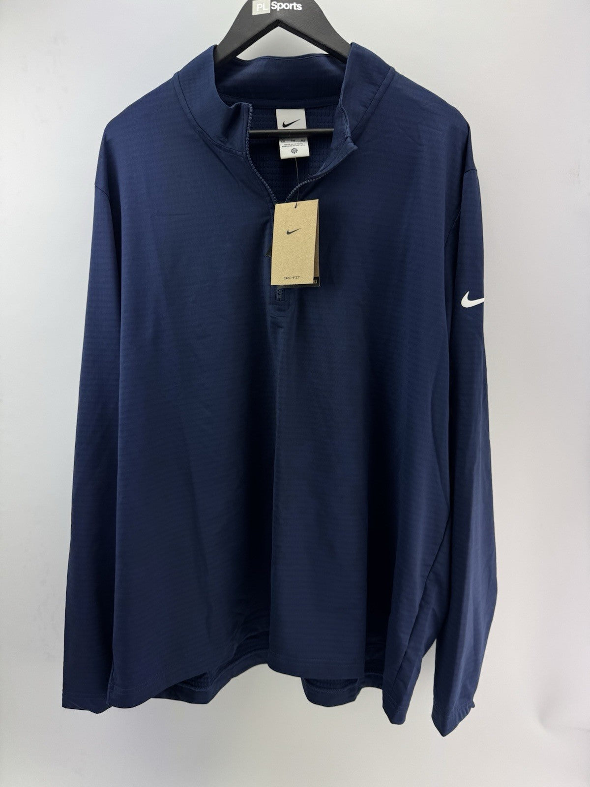 Nike Golf Pullover Victory 1/2 Zip /Light Grey /UK XXL /Navy /New /279550