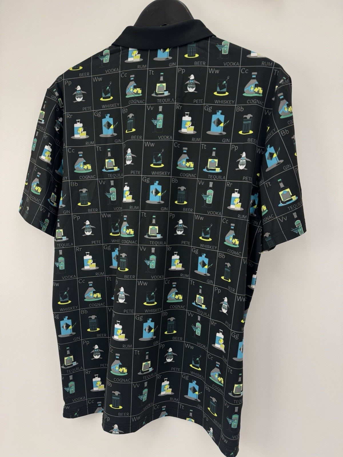 Original Penguin Mens ‘Pete’s Flash Drinking Card’ Golf Polo Size Medium /353779