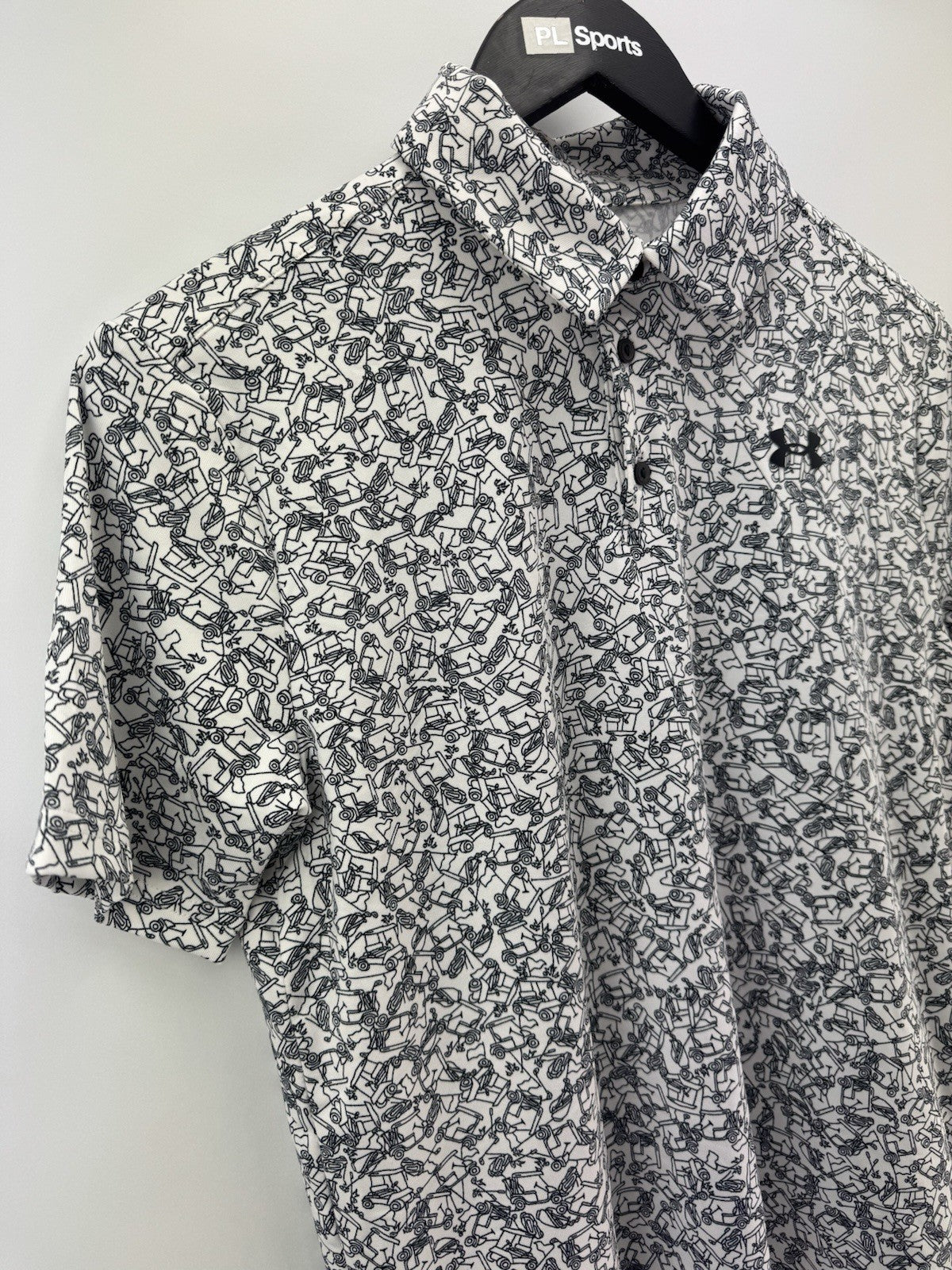 Under Armour Junior Playoff Printed Polo Shirt Size Large/ Short Sleeve/ 309212
