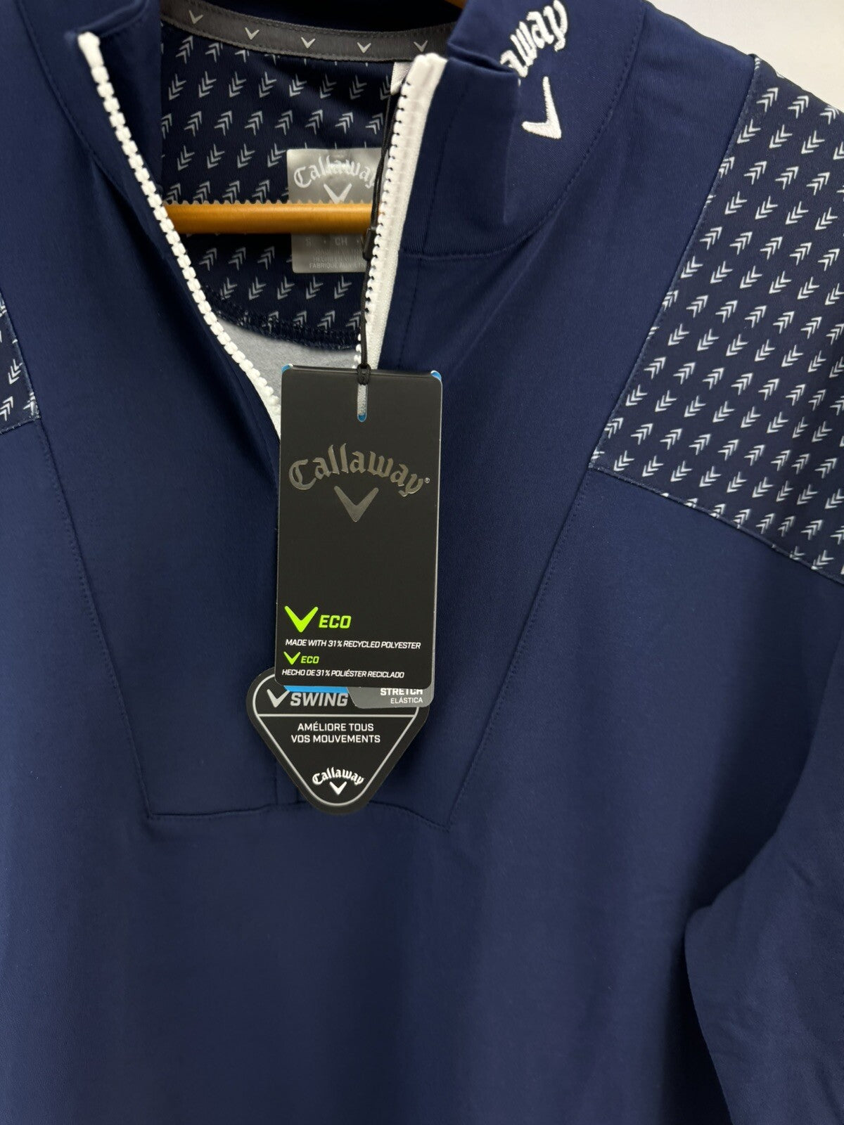 Callaway Odyssey Pullover Chev /Mens UK S /Navy /New /199936