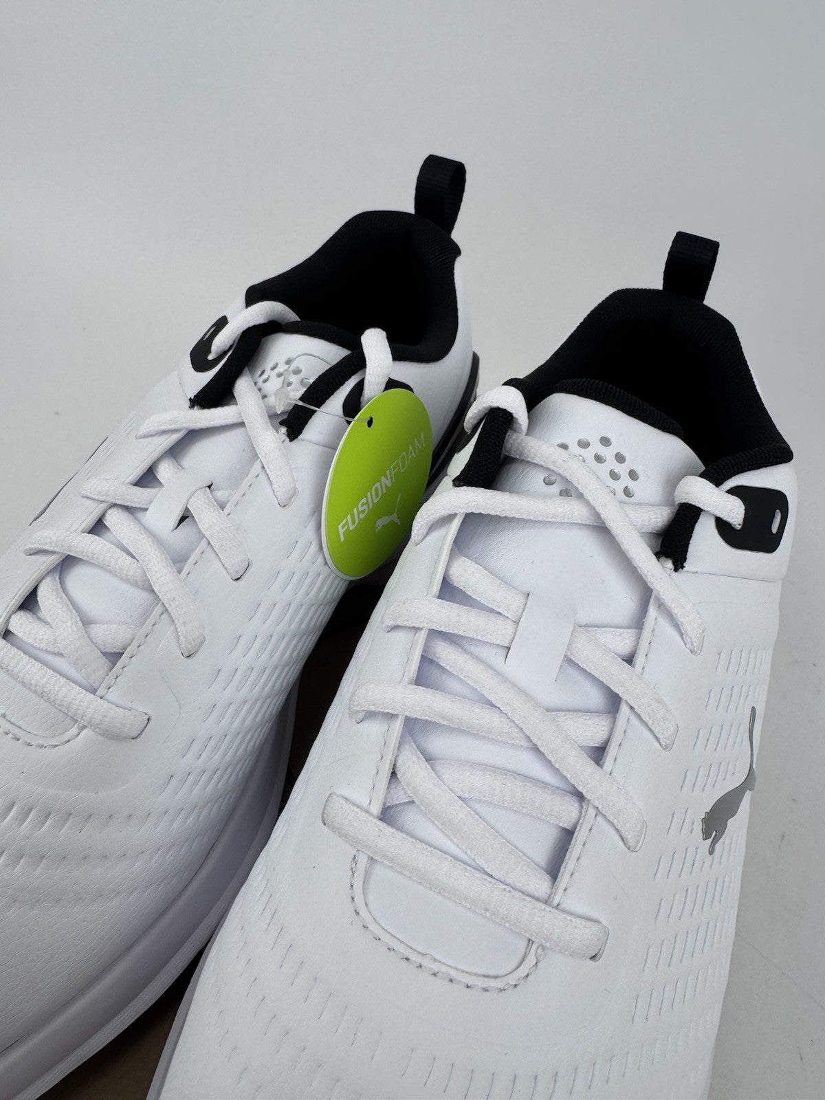 Puma Fusion Foam Fusion Plus Golf Shoes Mens UK 8 White Black Regular Fit/320795