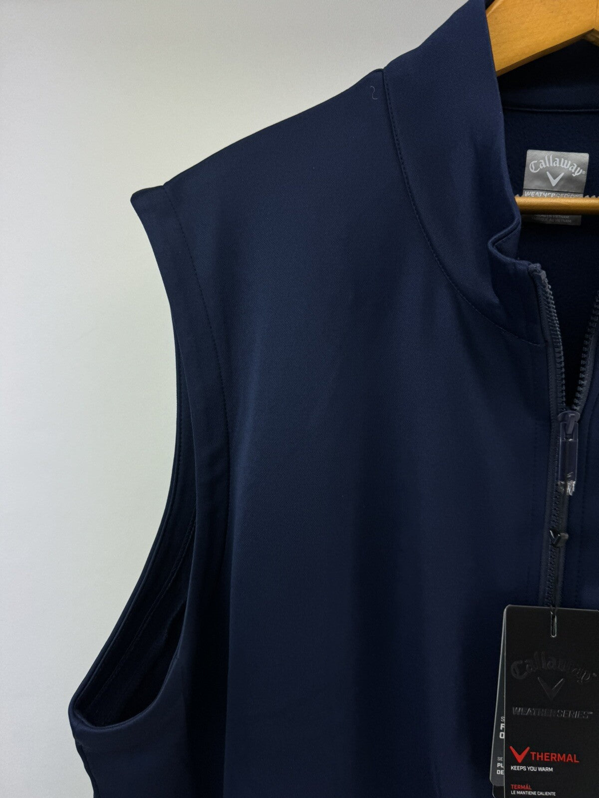 Callaway Mens Thermal Gilet High Gauge UK XXL /Full Zip /Navy /New /207163