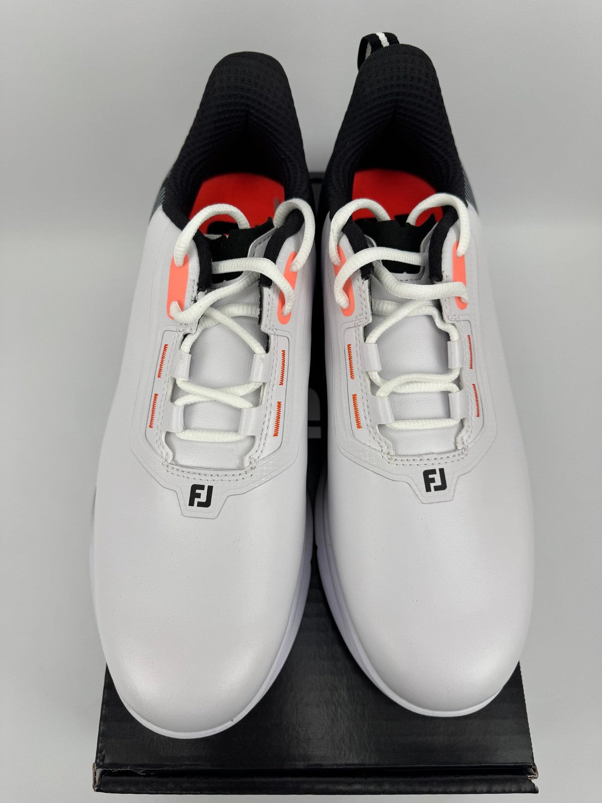 FootJoy Fuel Golf Shoes Men's UK 7.5 US White Black Orange/312603