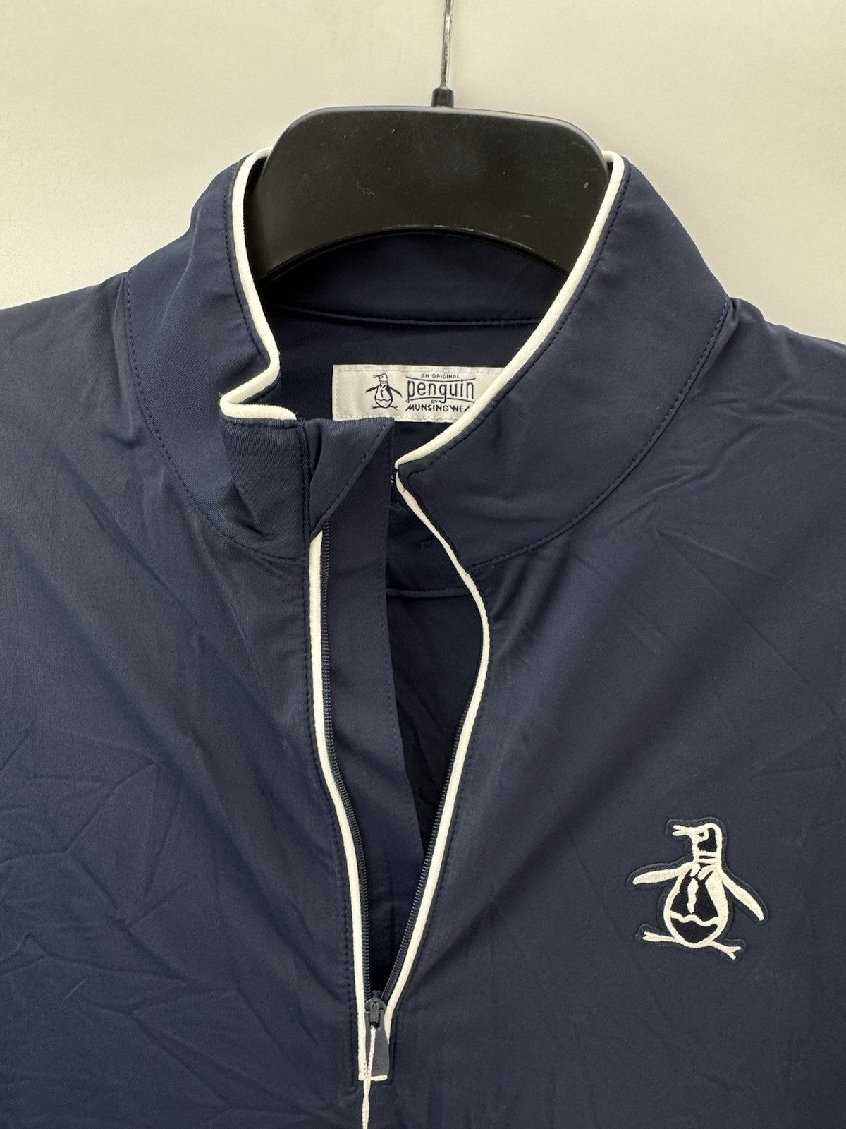 Original Penguin Golf Performance 1/4 Zip Earl Pullover Lightweight UK M /252507