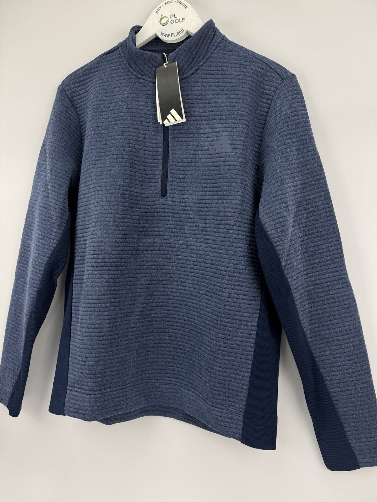 Adidas Ultimate365 DWR Textured Half Zip Pullover Mens Medium Navy Golf/327254
