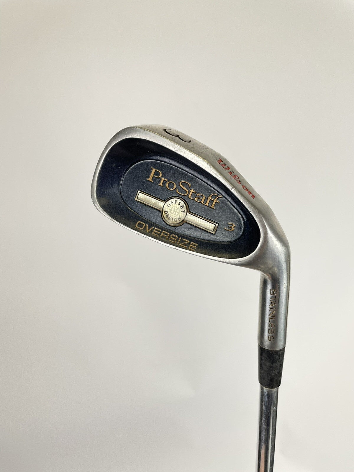 Wilson Prostaff Oversize 3 Iron Regular Flex Steel /Right /New Grip0
