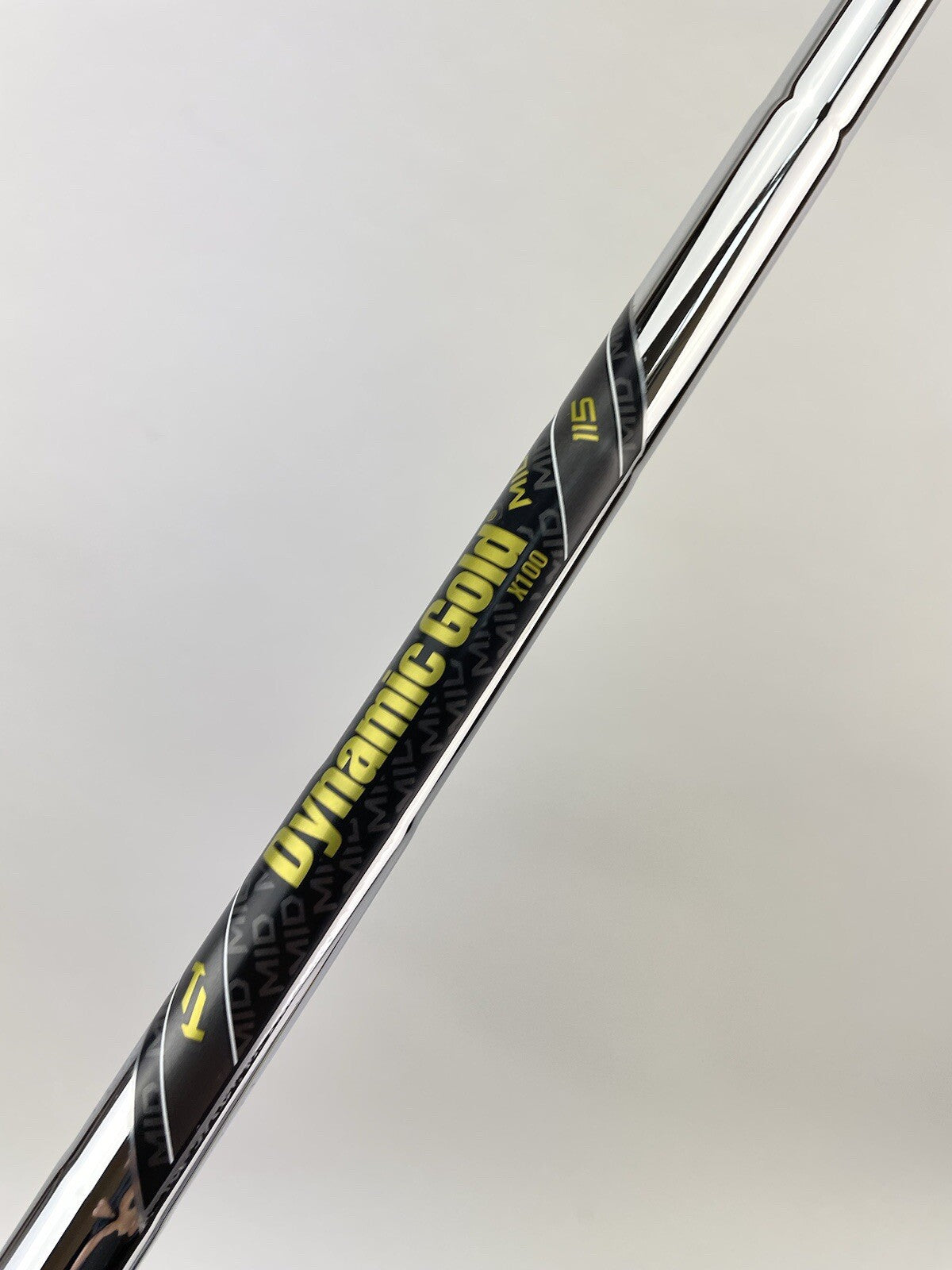 Dynamic Gold 115 Iron Shaft MID X100 X Flex Steel 35" /0.370 Parallel /183324
