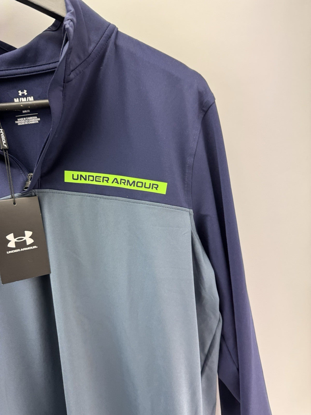 Under Armour Golf Pullover T2G 1/4 Zip Navy /Mens UK Large /New /300514