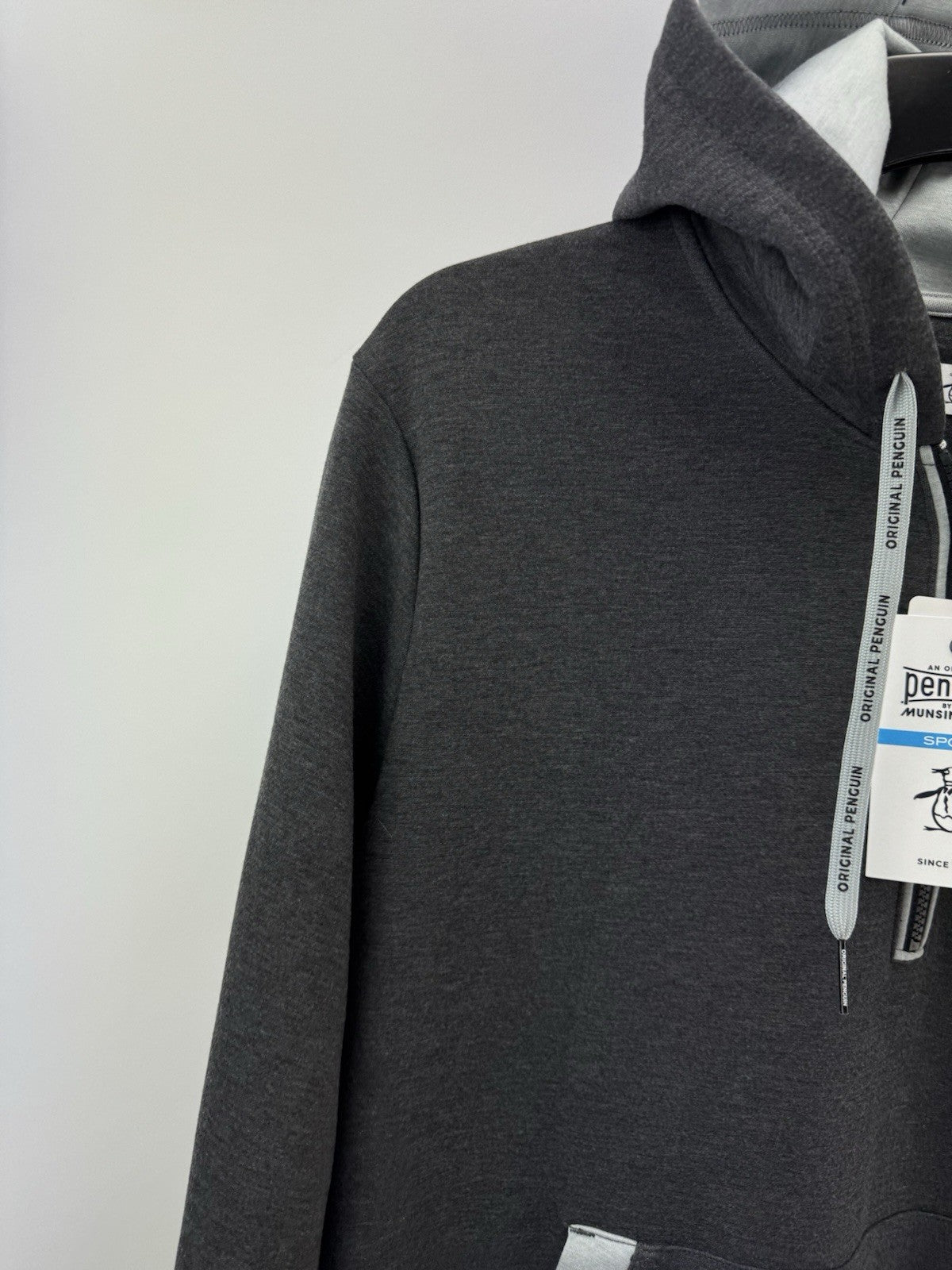 Original Penguin Golf Colour Block Hoodie UK Large /Grey /New /241562