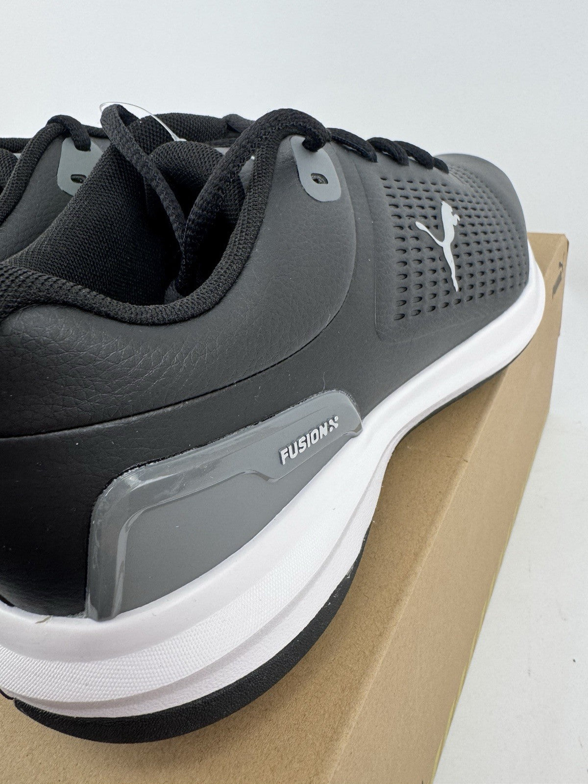 Puma Fusion Plus Spiked Golf Shoes Men's Size UK 8.5 Black Waterproof/323098