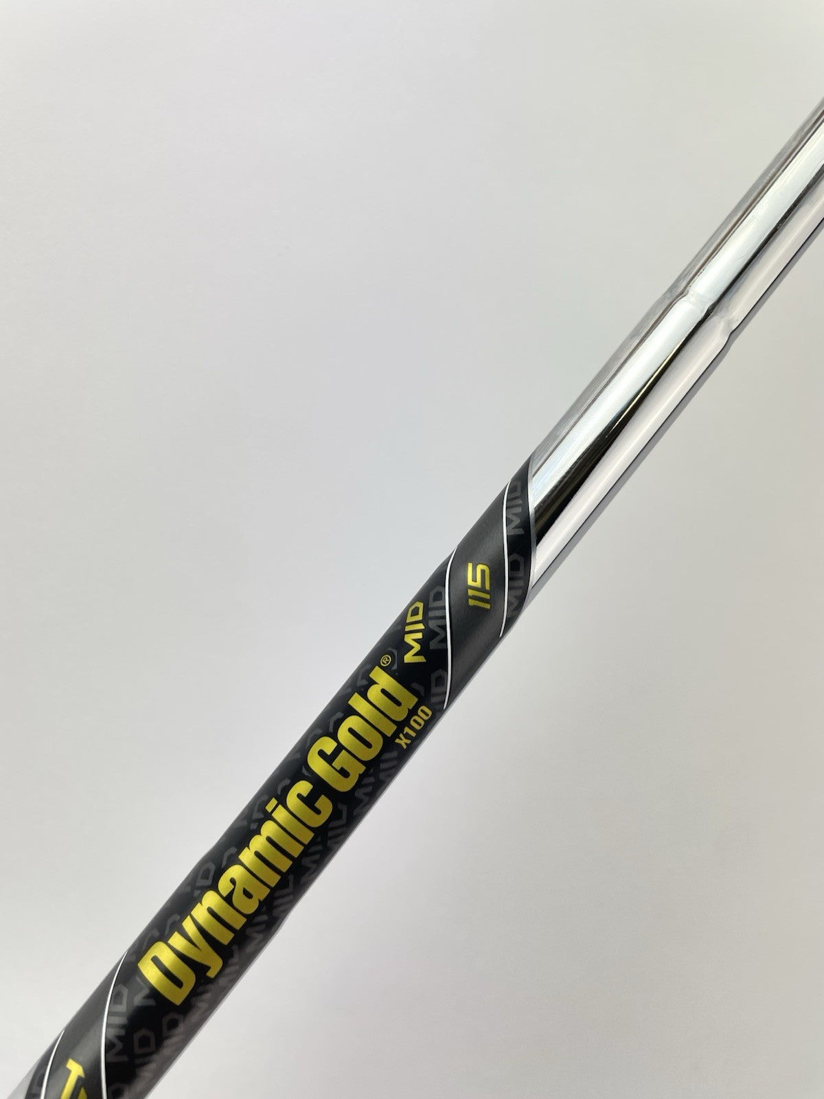 Dynamic Gold Mid 115 Iron Shaft X100 X Flex Steel 35.25” /0.355 Tapered /296095