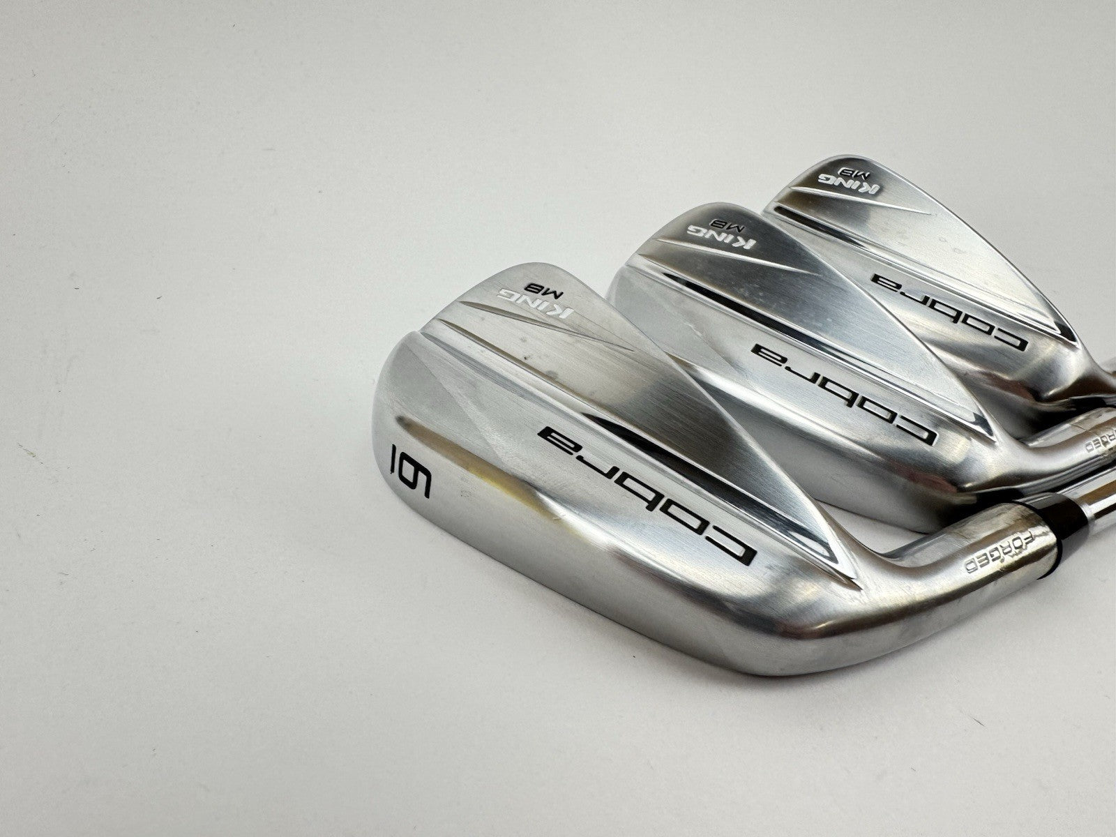 Cobra King MB Irons 6,8+PW Left Handed Elevate MPH Stiff Steel /New Shaft/325741