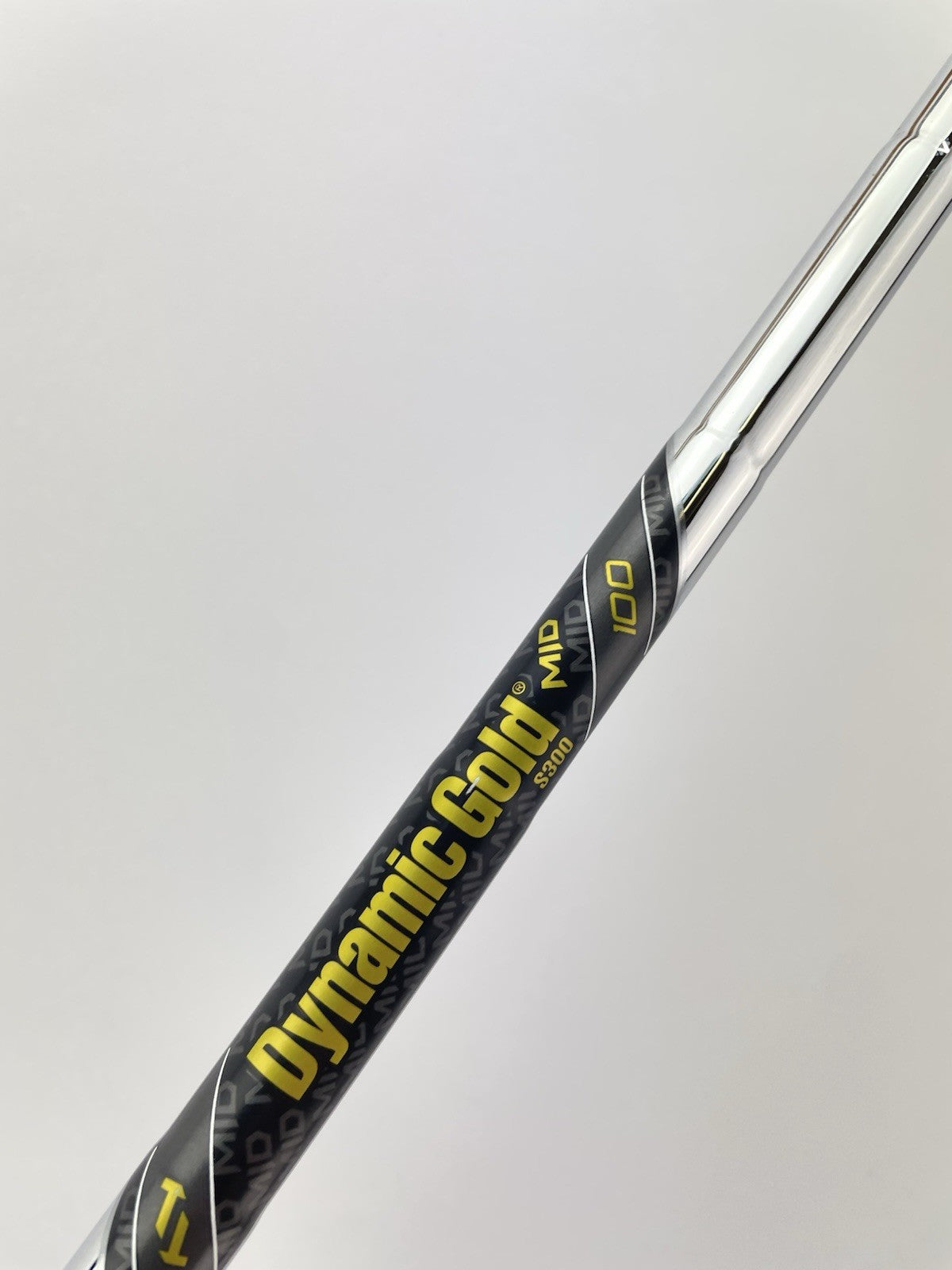 Dynamic Gold Mid 100 Iron Shaft Stiff Flex Steel 35.5” /0.355 Tapered /300214
