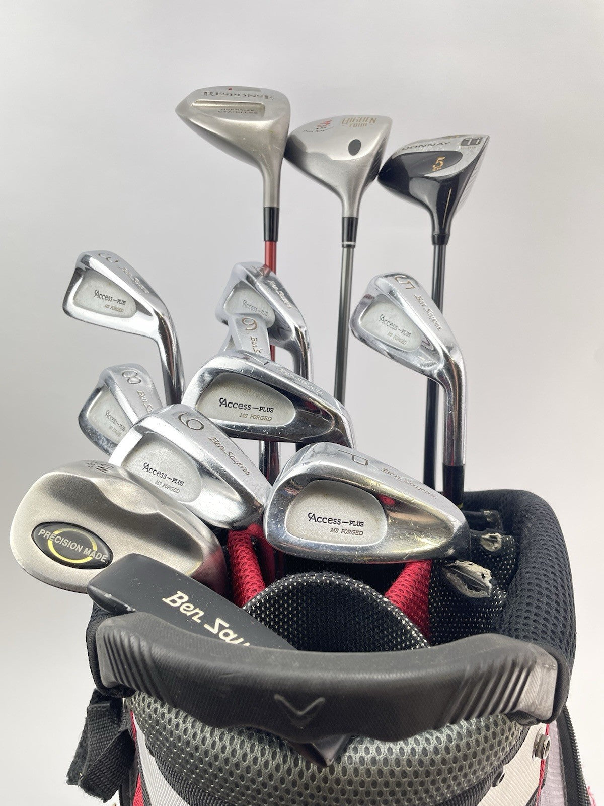 Mens Golf Package Set 13 Clubs Regular Flex /Right /New Grips /Cart Bag /283083
