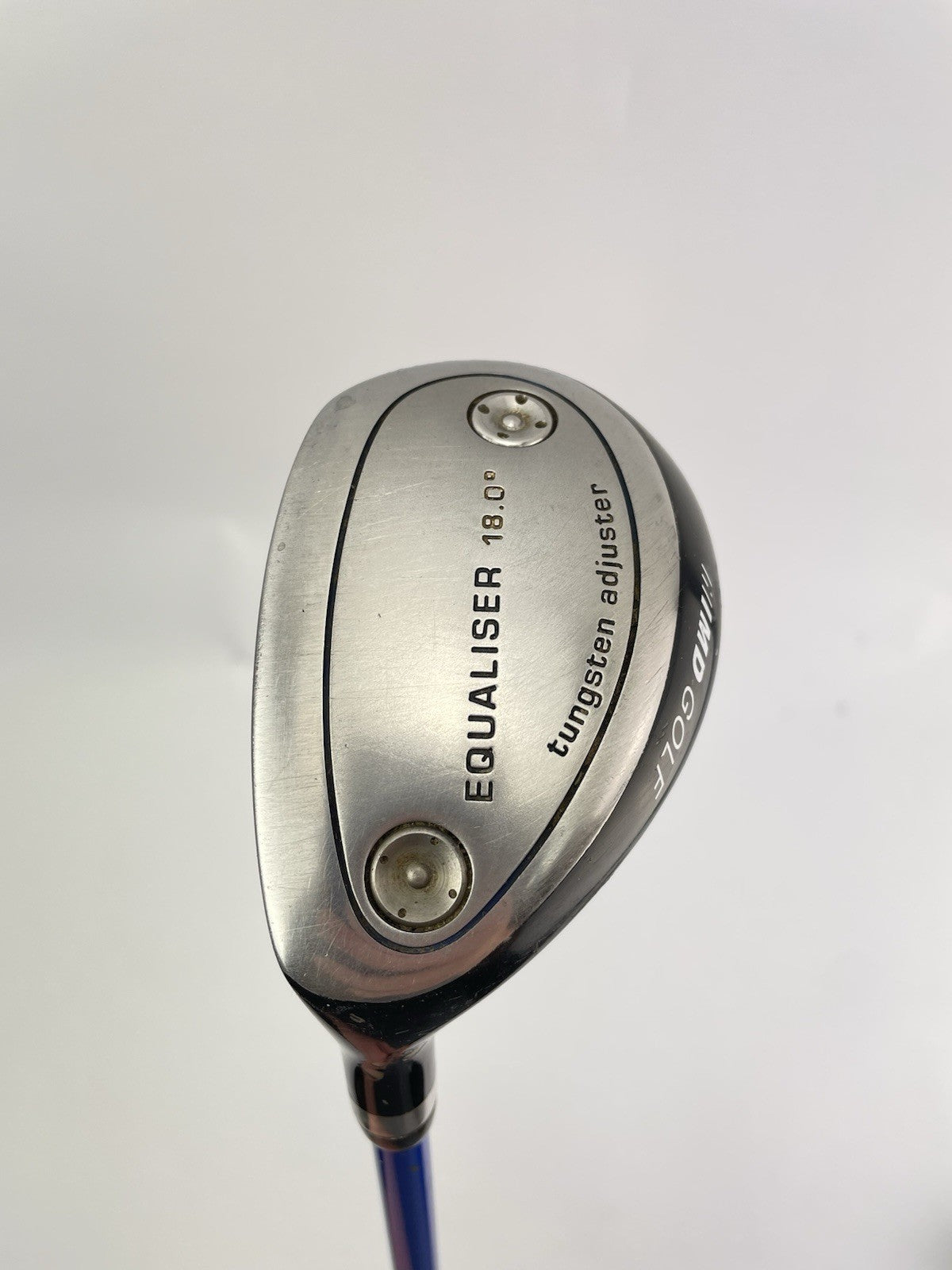 MD Golf Hybrid 18* Left Handed Equaliser Stiff Flex Graphite /New Grip /278191