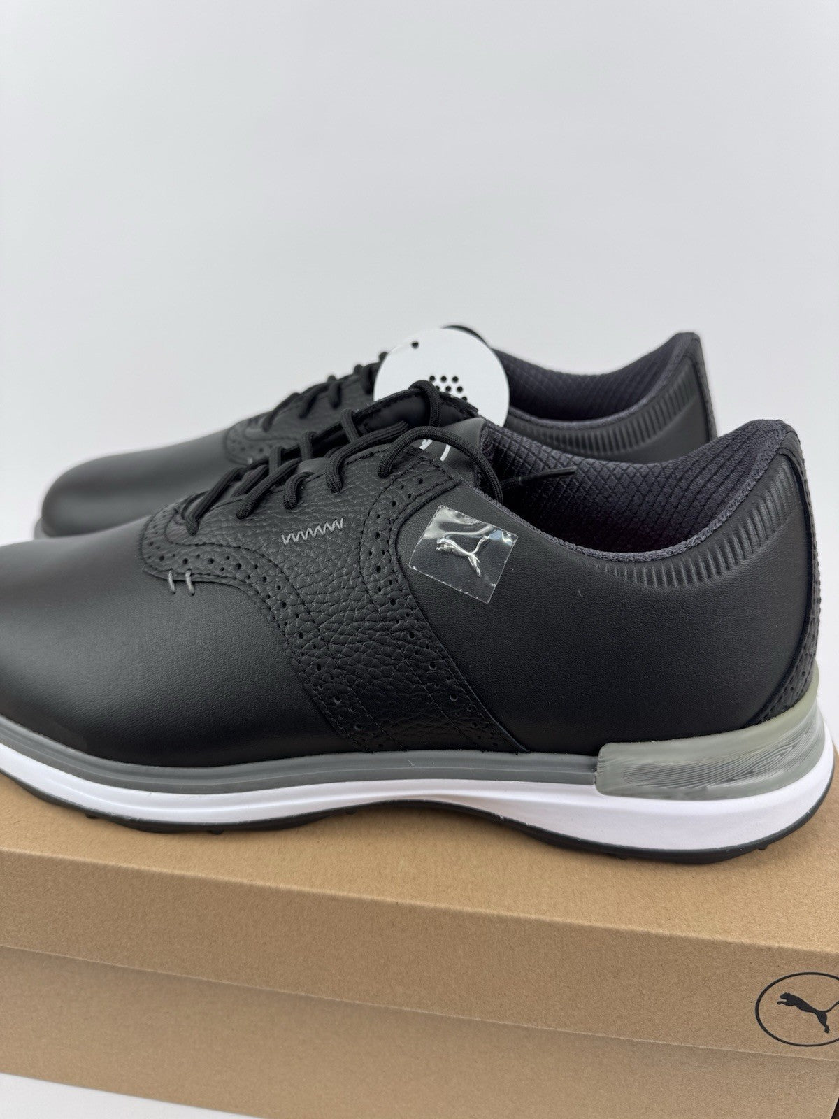 Puma Avant Golf Shoes Men's Size UK 10.5 Waterproof Black Premium/318411