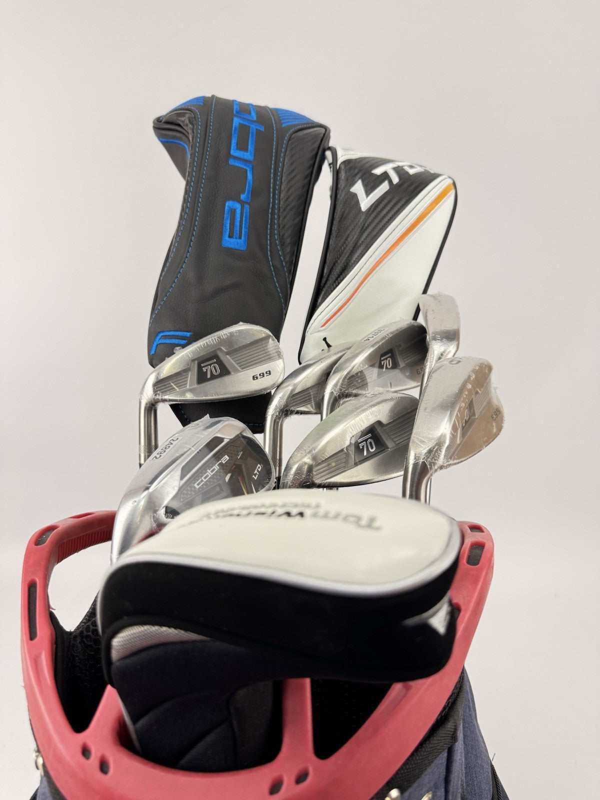 Mens Golf Left Handed Package Set 10 Clubs Regular Flex /Cart Bag /352550