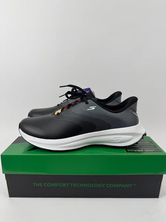 Skechers Flow Slip Ins Golf Shoes Men's UK 11.5 Black Waterproof Comfort/349630
