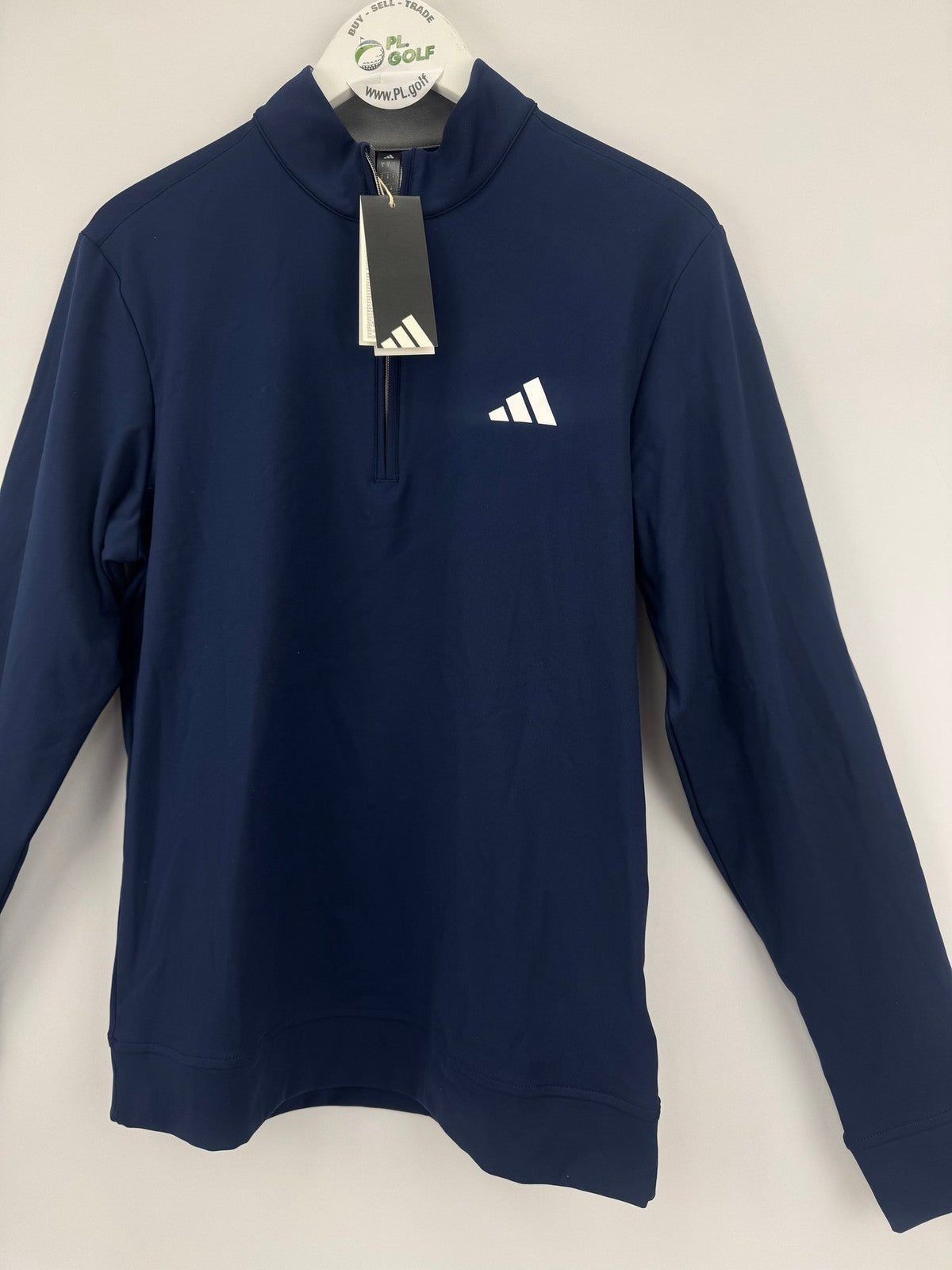 Adidas JX4438 Ultimate Quarter Zip Sweatshirt Men's Small Navy Blue Golf/327215