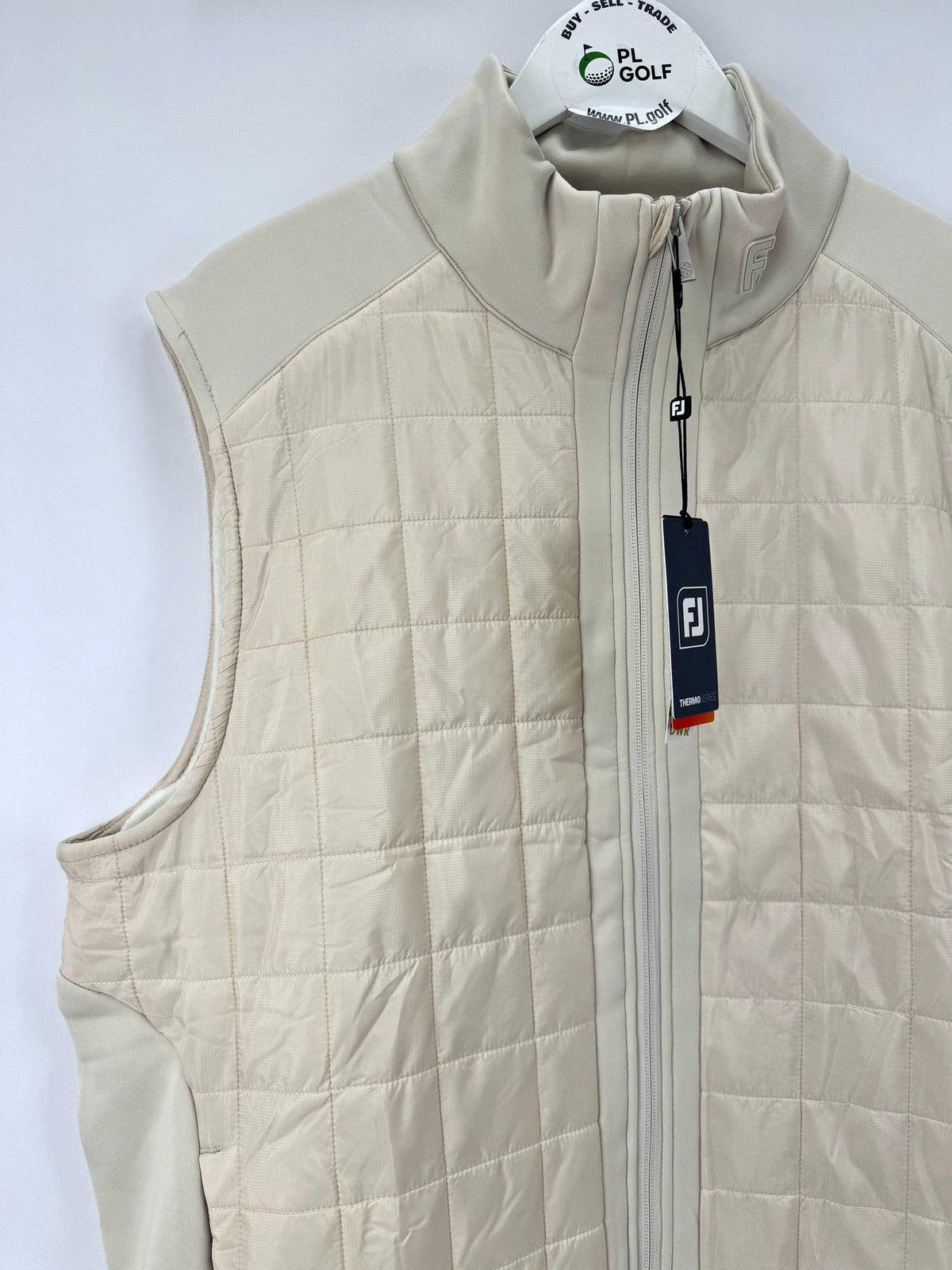 FootJoy ThermoSeries Lightweight Insulated Golf Vest Men's Size XL Stone/334503