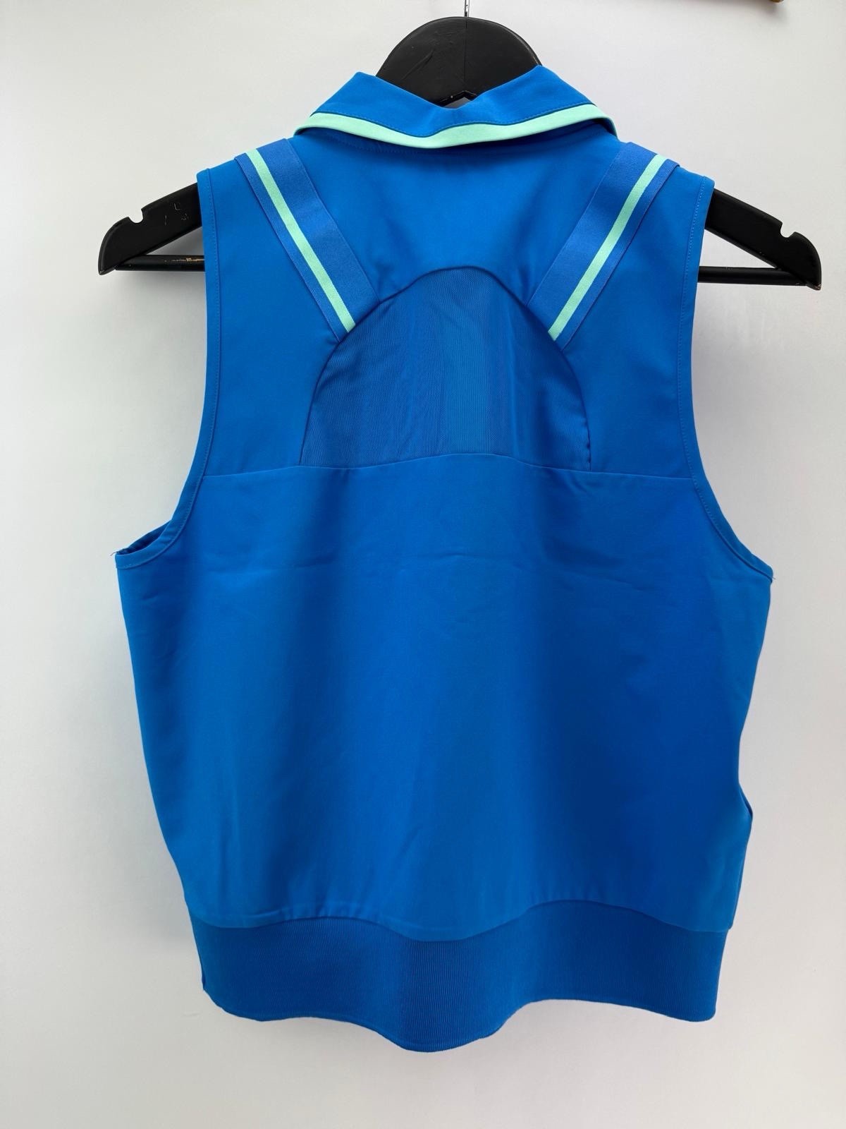 Womens Original Penguin Golf Sleeveless Collar Vest Blue Size Medium New /306507