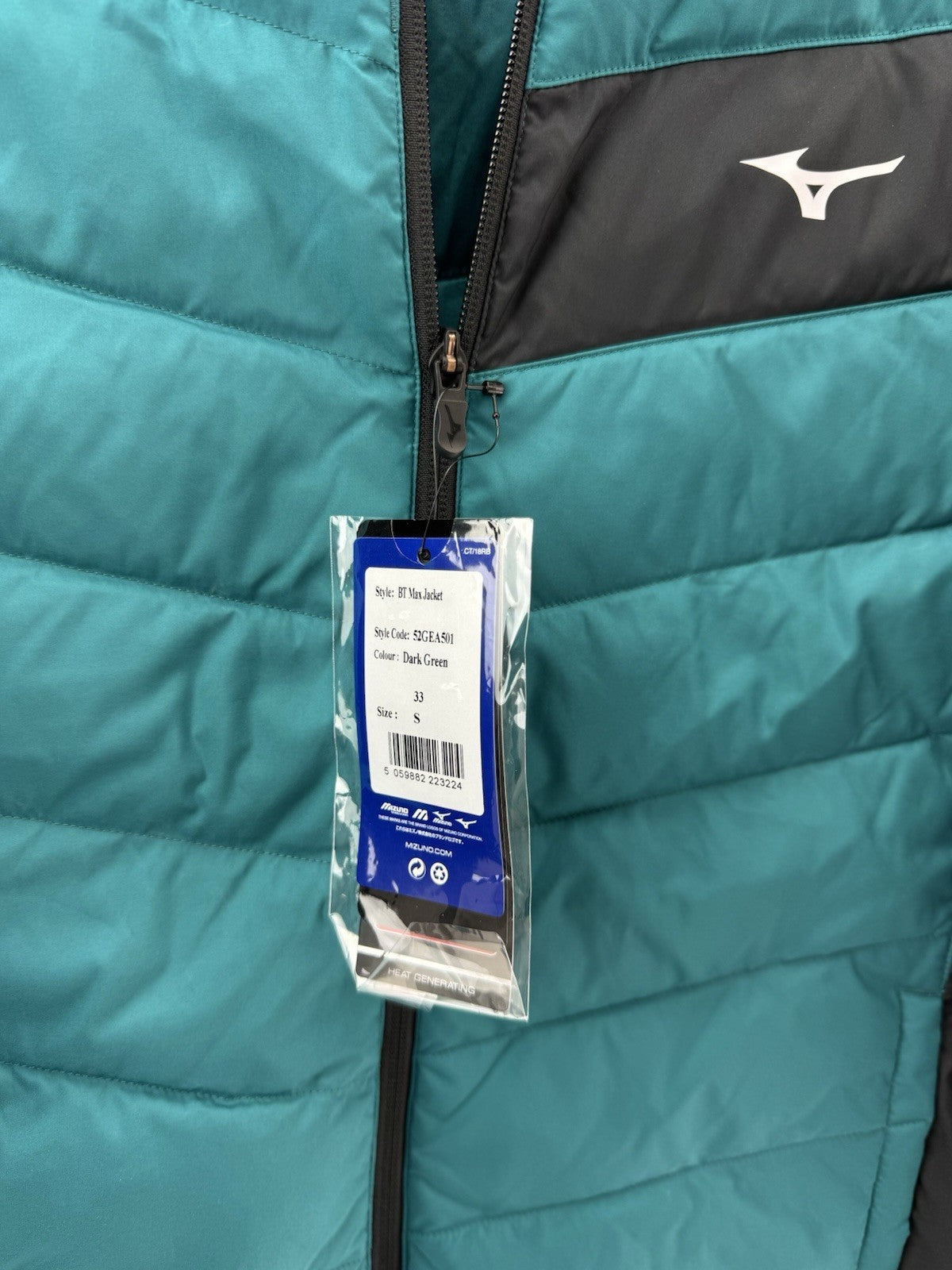 Mizuno Golf Hybrid Jacket Breath Thermo Max Padded Insulated UK S /New /231326