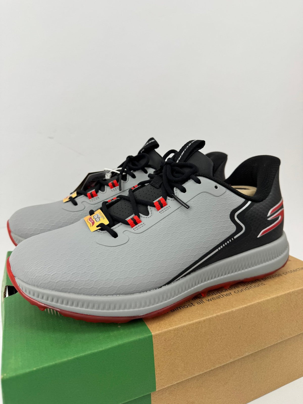 Skechers Go Golf Elite 6 Men's Waterproof Trainers Size UK 8.5 Charcoal/349994