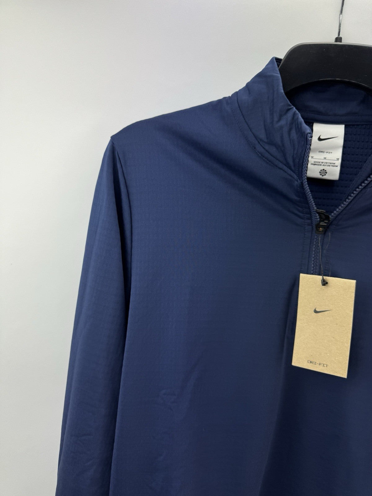 Nike Golf Pullover Victory 1/2 Zip /Light Grey /UK Medium /Navy /New /244793
