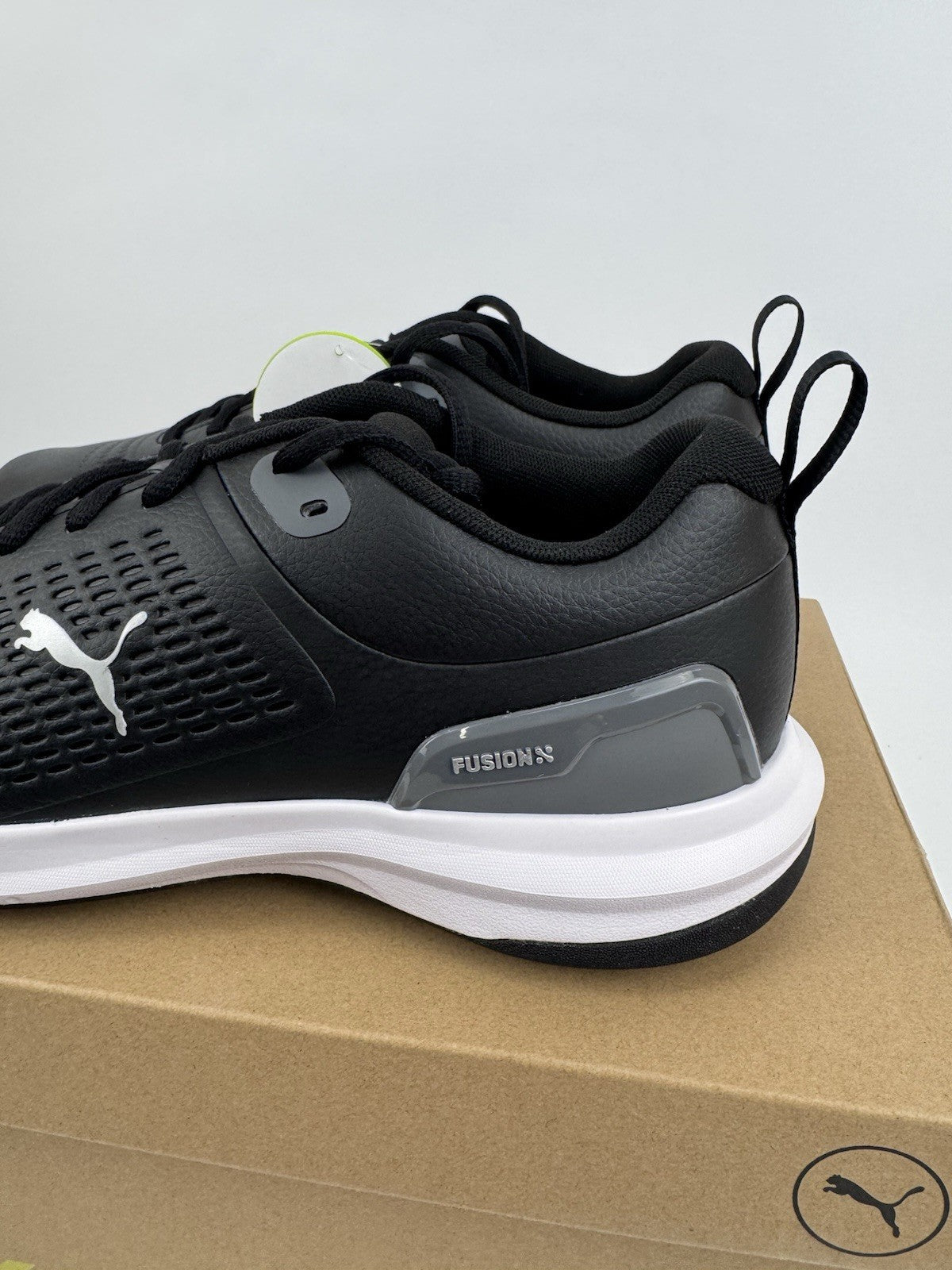 Puma Fusion Plus Spiked Golf Shoes Men's Size 8.5 Black Waterproof/318651
