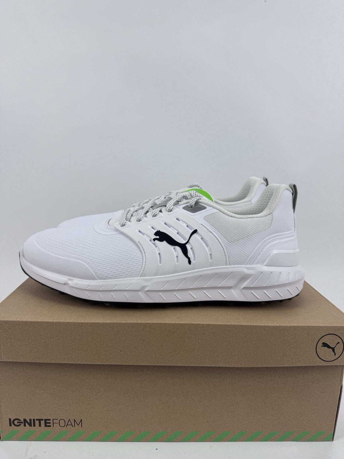 Puma Ignite Elevate 2 Tour Men's Golf Shoes Size UK 11 White Waterproof/319230