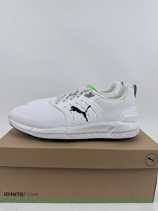Puma Ignite Elevate 2 Tour Men's Golf Shoes Size UK 11 White Waterproof/319230