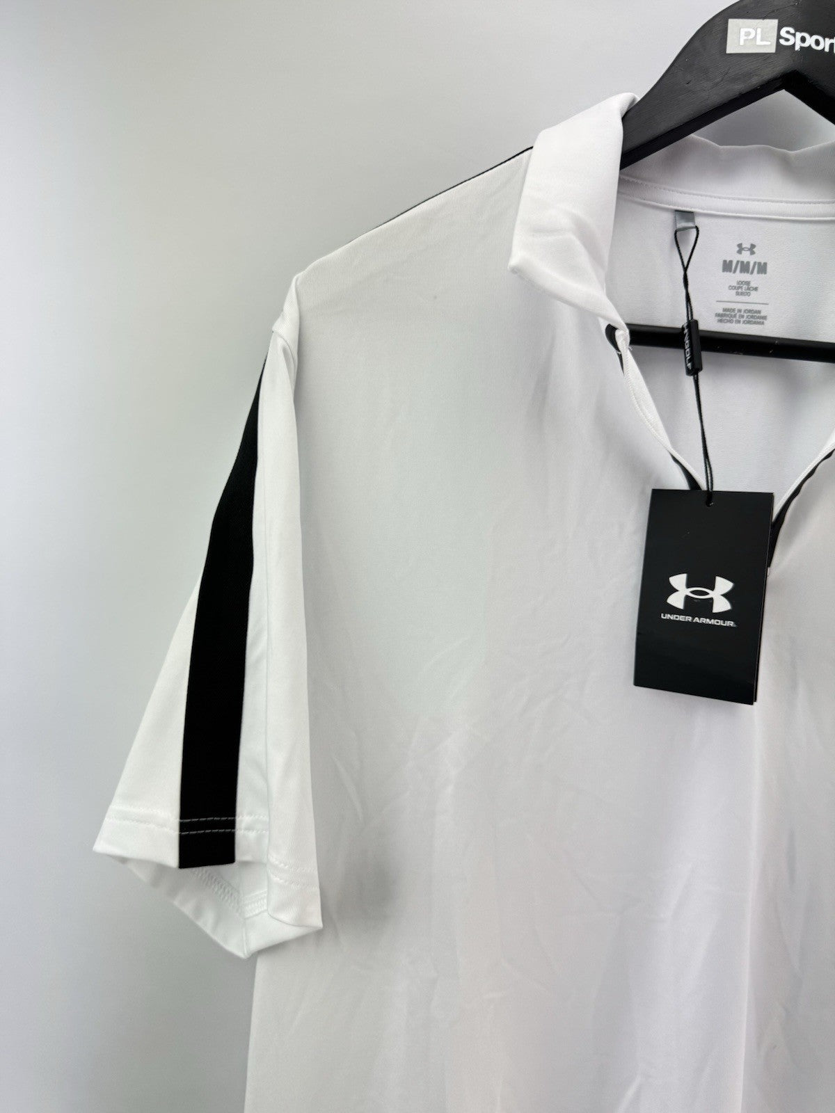 Under Armour Golf Drive Zip Polo Shirt UK Medium /White /New /285162