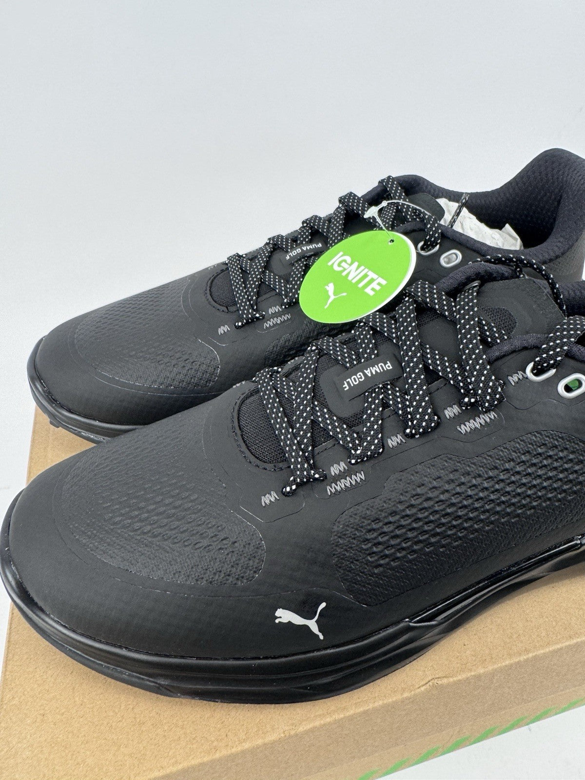 Puma IGNITE Elevate X Golf Shoes Men's Size UK 7.5 Black Waterproof/320262