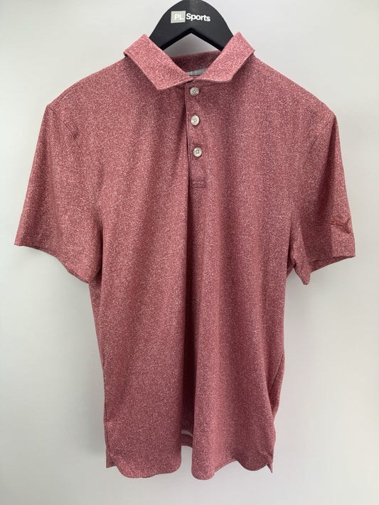 Puma Boys Cloudspun Primary Polo Size 13-14yrs/ Pink/ Brand New/ 309160