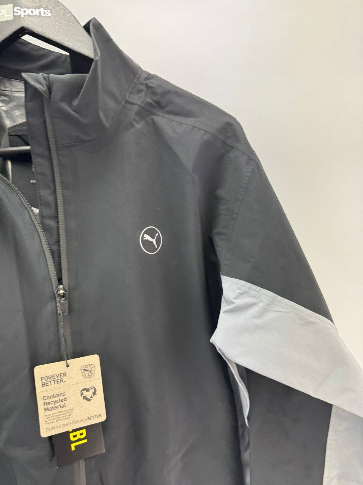 Puma Golf Mens DRYLBL Waterproof Rain Jacket Size Small Black Slate New /306522