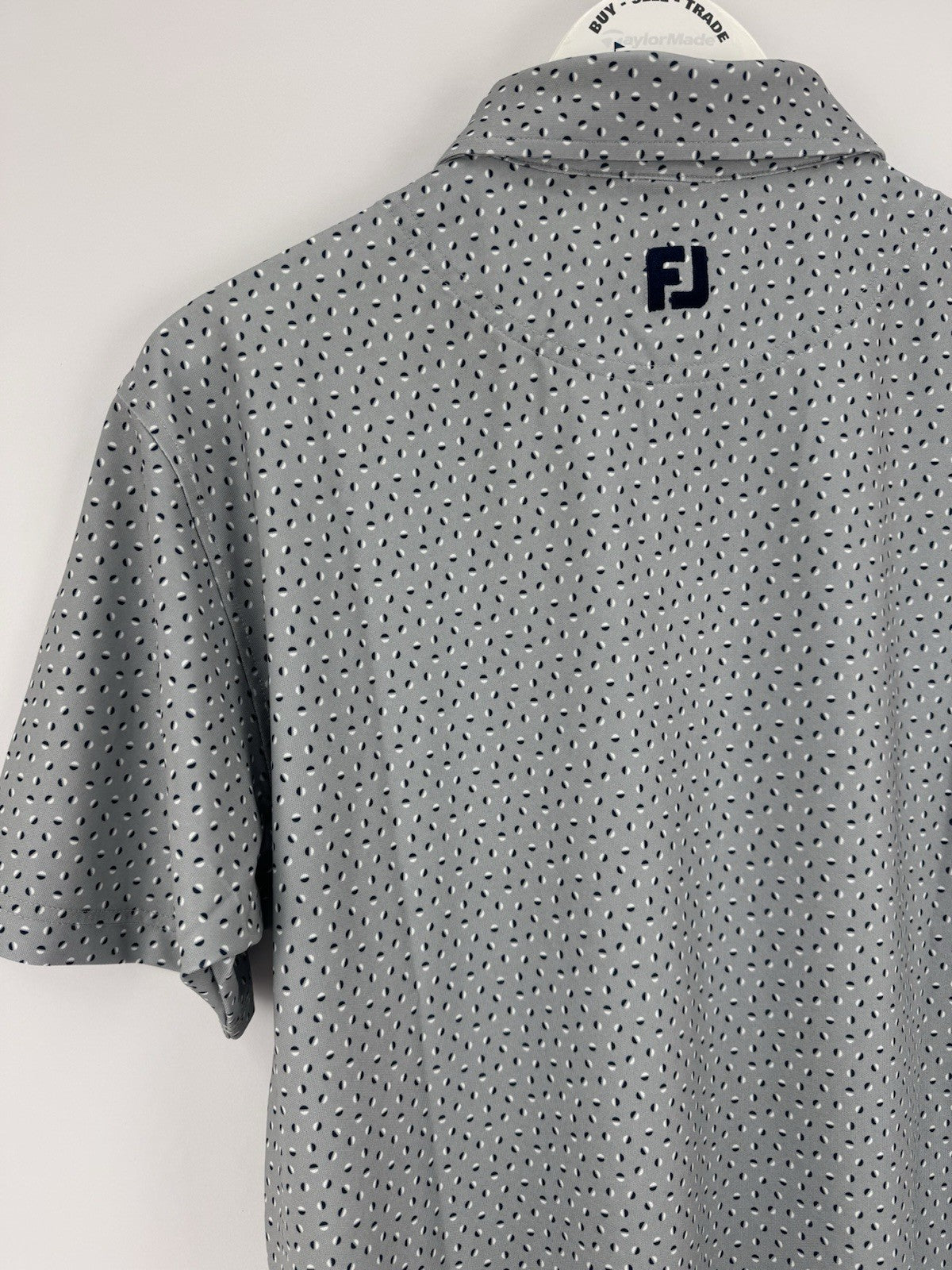 FootJoy Men’s Bounce Print Pique Polo Shirt Size 2XL Grey/330068