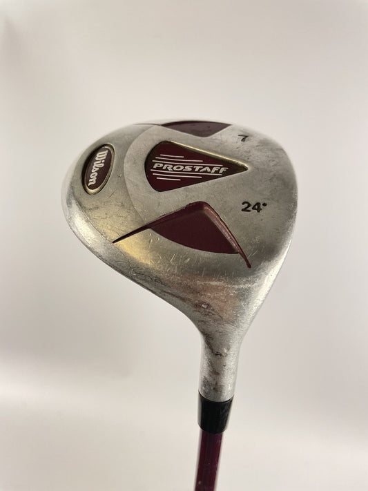 Wilson Ladies 7 Wood Prostaff 24* Womens Flex Graphite /Right /New Grip /117110