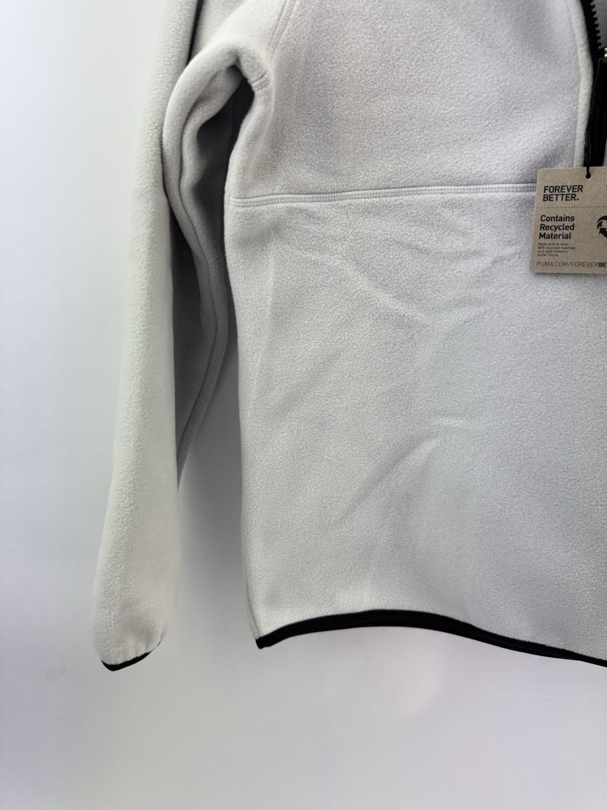 Puma Golf Fleece 1/4 Zip Pullover UK Small /Grey /New /272291