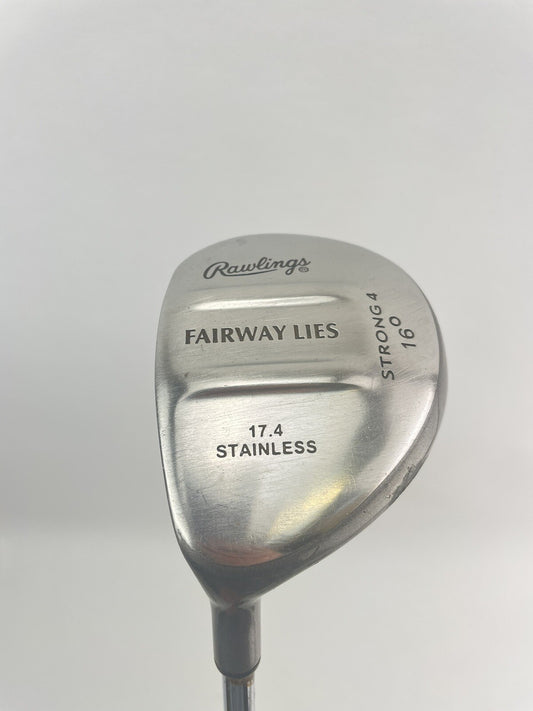 Mens Golf 3 Wood Left Handed Rawlings Regular Flex Steel /New Grip /205220