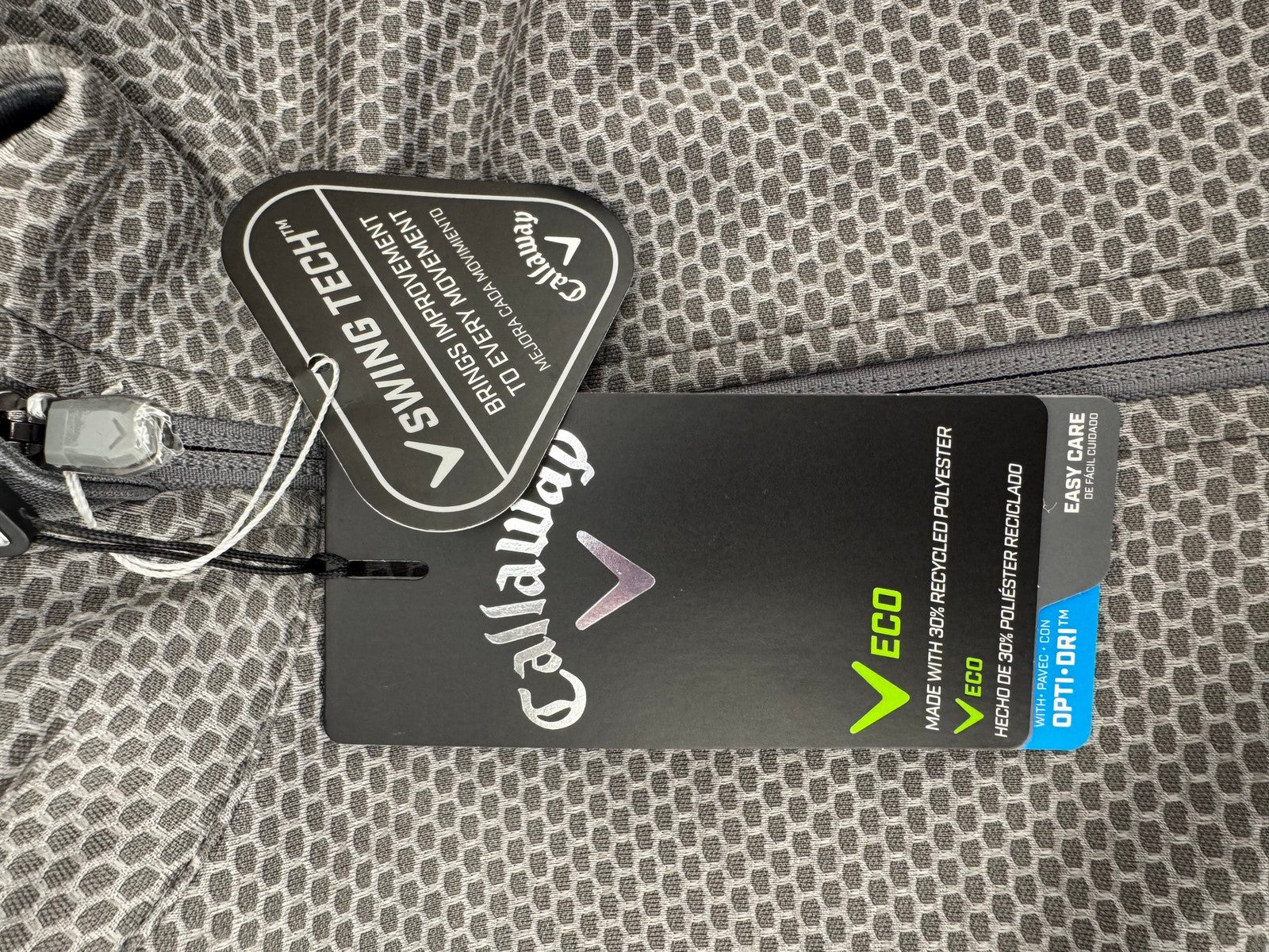 Callaway Weather Series Men's Golf Pullover Size Small Grey Half Zip/365103