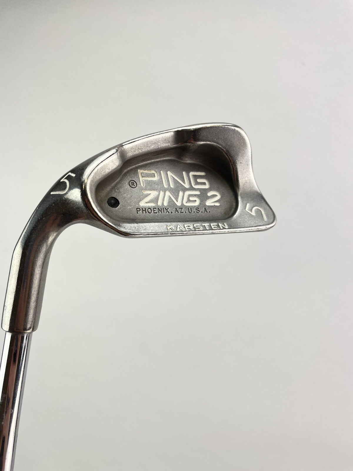 Ping Zing2 5 Iron Black Dot Stiff Flex Steel /Left Handed /New Grip /199863