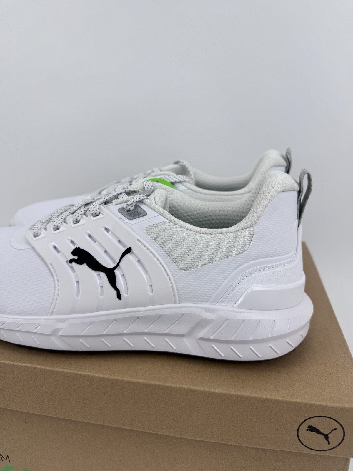 Puma Ignite Elevate 2 Tour Men's Golf Shoes Size UK 10 White Waterproof/319142