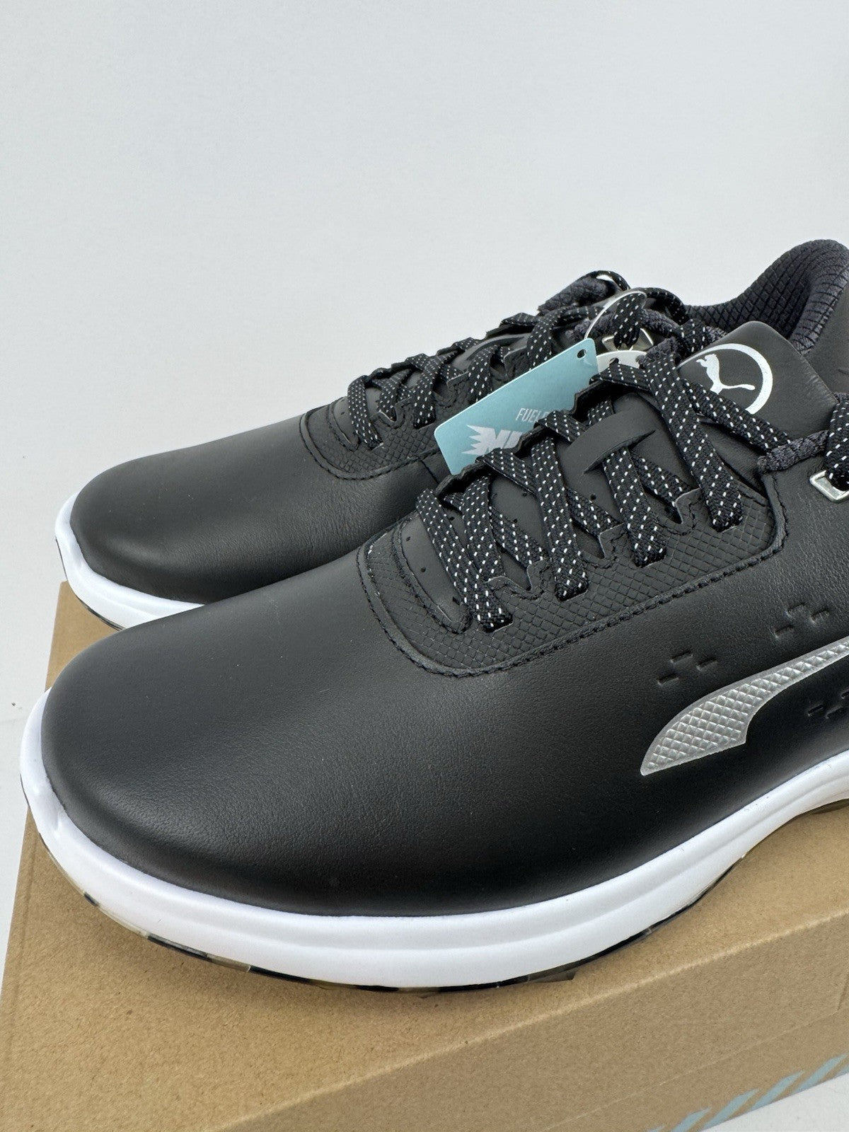 Puma Phantomcat Nitro Men's Golf Shoes Size UK 7 Black Silver Yellow/323154