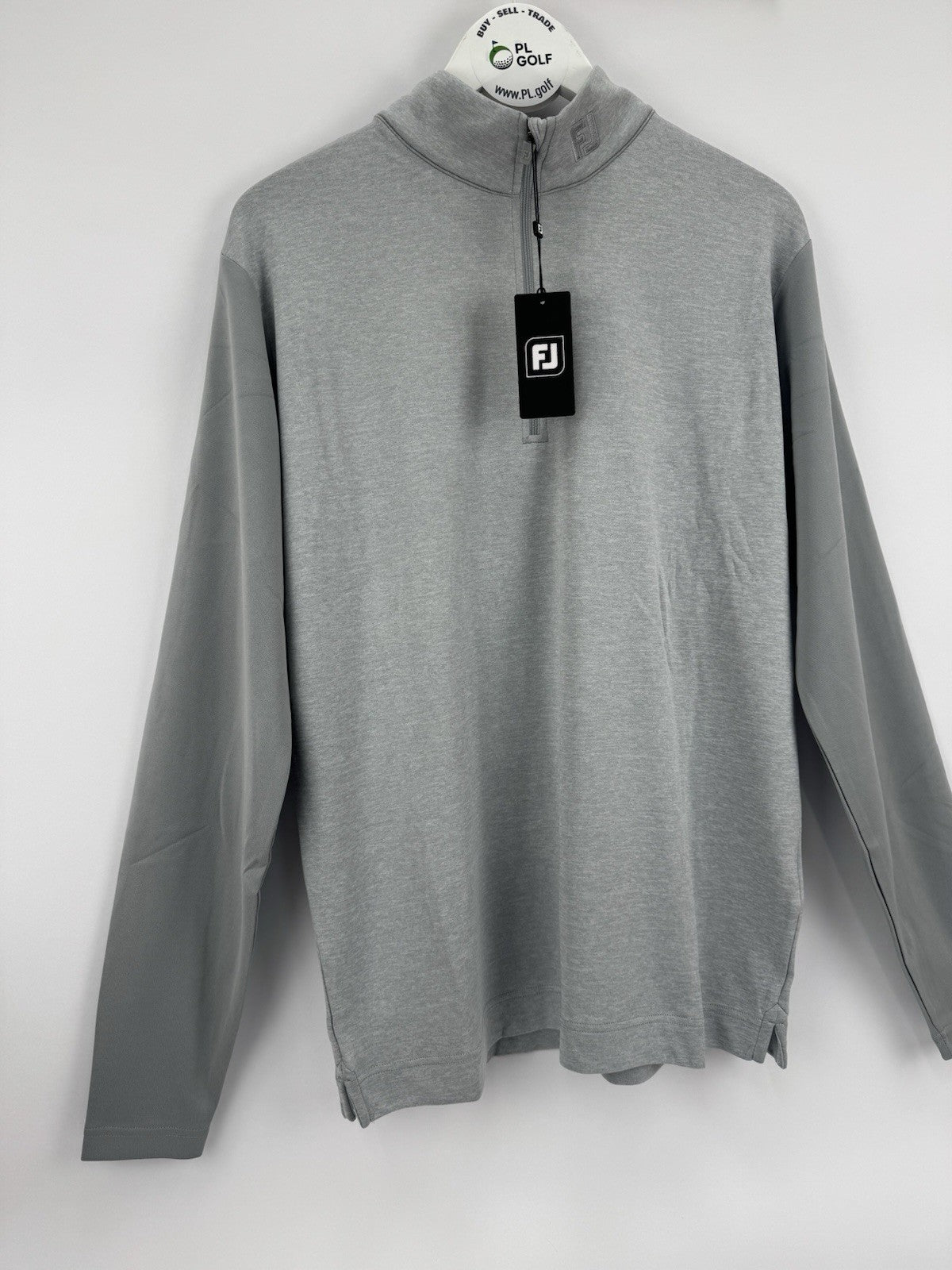 FootJoy Tonal Heather Chill-Out Pullover Mens Size Large Grey Long Sleeve/327231